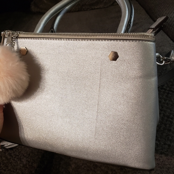 Silver satchel bag - Picture 7 of 8